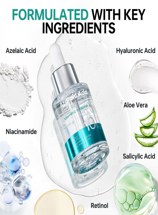 BOLI Azelaic Acid Serum for Face, Smoothing Balancing Essence with Saicylic Acid Niacinamide Retinol (1.01 fl oz) - Image 3